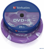 Płyta DVD+R VERBATIM CAKE (25) AZO srebrny mat 4.7GB x16 43500